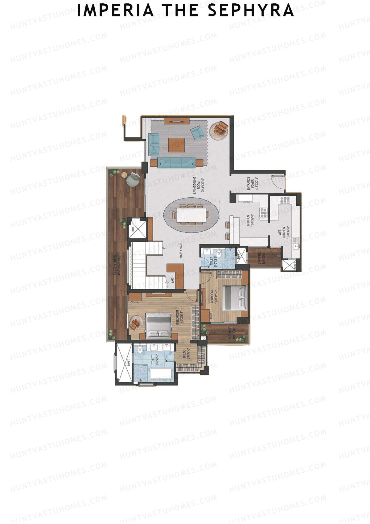 Imperia The Sephyra Tower A2 Unit 2 (Duplex ) Floor Plan