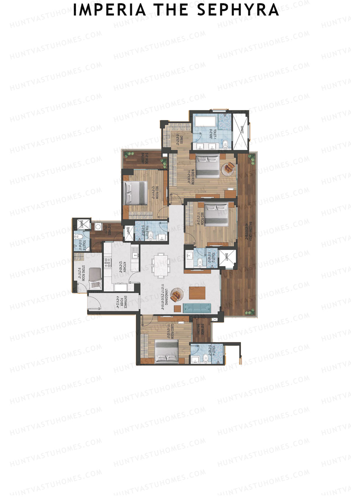 Imperia The Sephyra Tower A2 Unit 4 Floor Plan