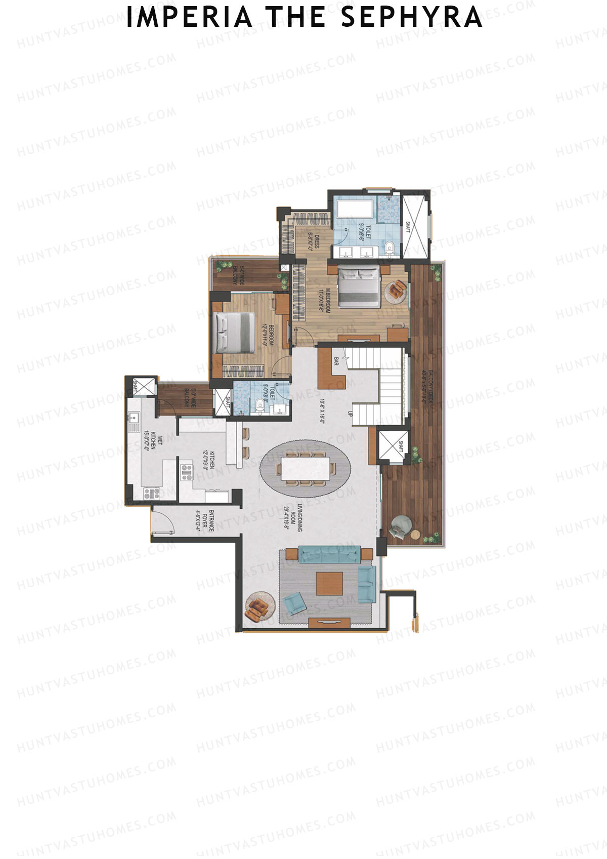 Imperia The Sephyra Tower A2 Unit 4 (Duplex ) Floor Plan