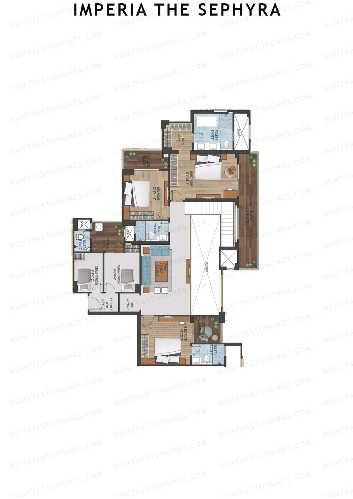 Imperia The Sephyra Tower A2 Unit 4 (Duplex ) Floor Plan