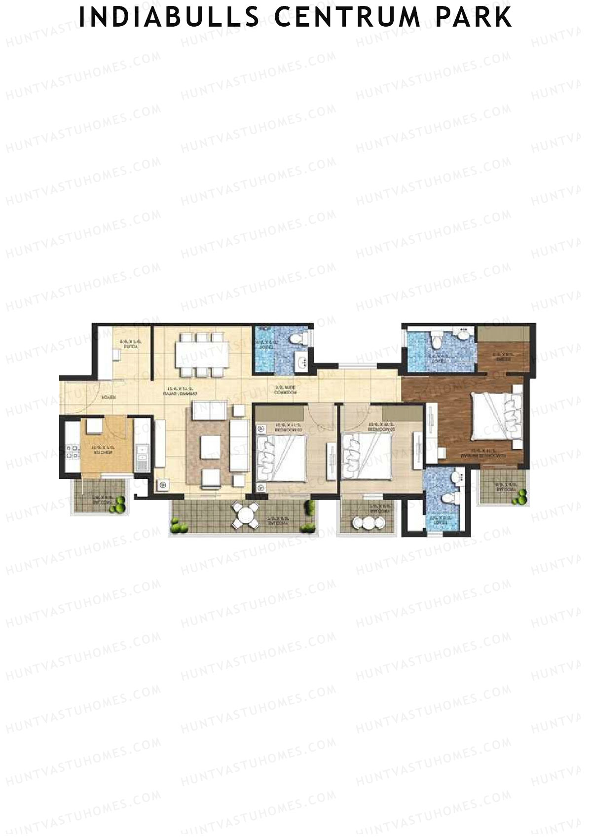 Indiabulls Centrum Park Block J1 Unit 2 Floor Plan