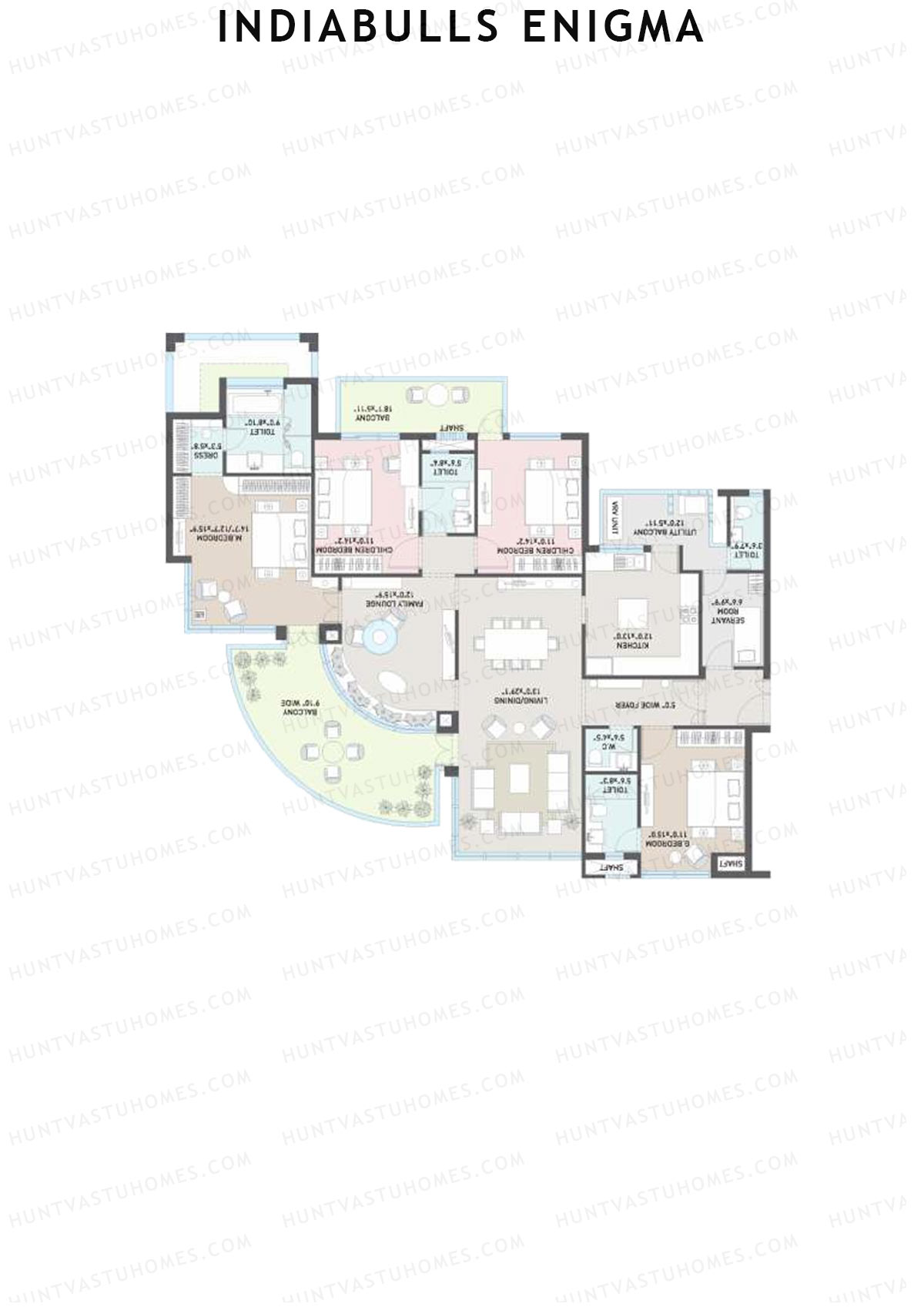 Indiabulls Enigma Tower A Unit 3 Floor Plan