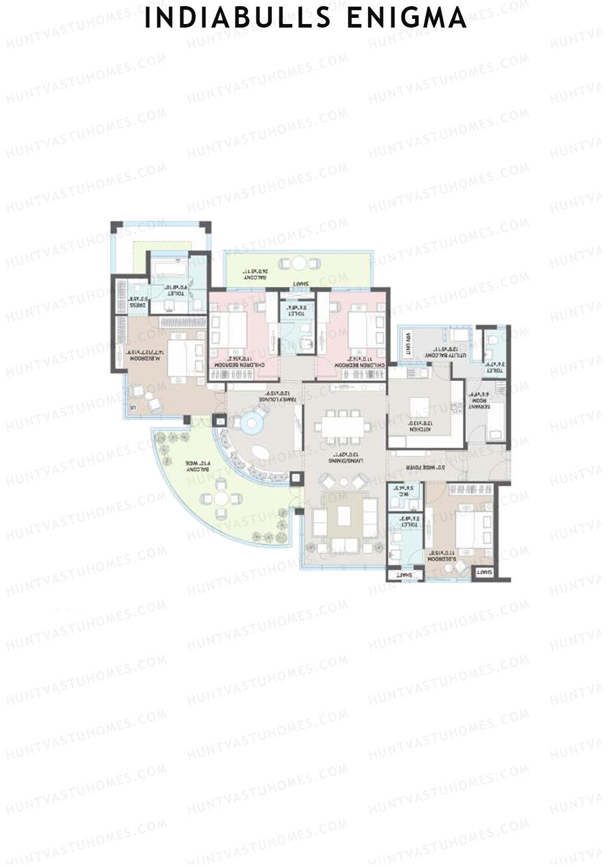 Indiabulls Enigma Tower A Unit 3 Floor Plan