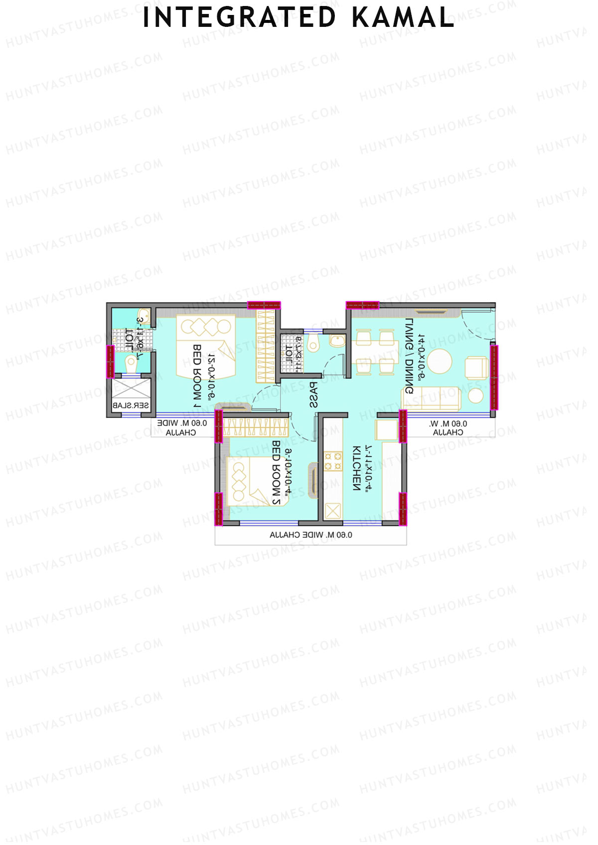 Integrated Kamal Wing C Unit 5 Floor Plan