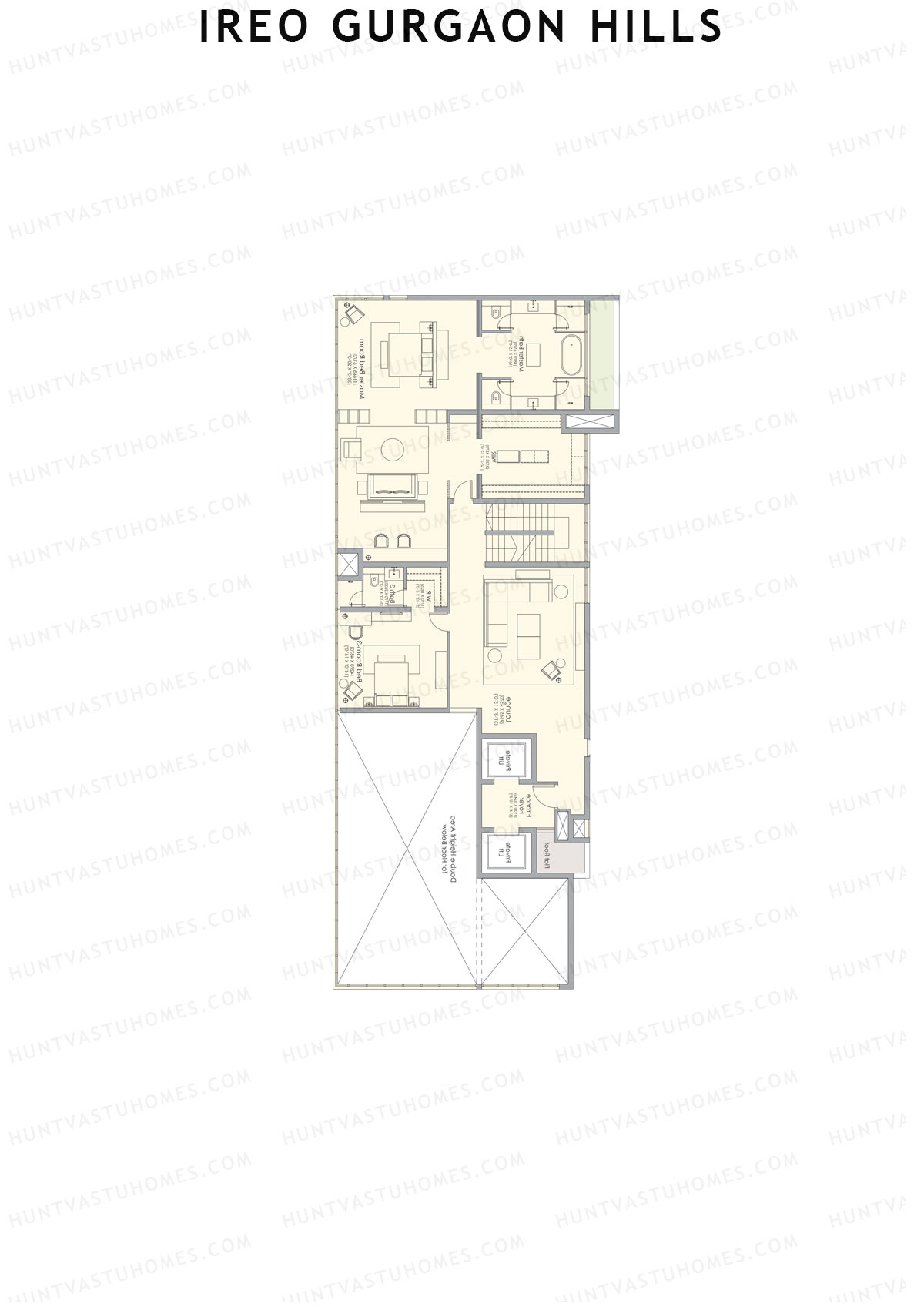 Ireo Gurgaon Hills Tower B Unit 1 Type PH LW(Penthouse) Floor Plan