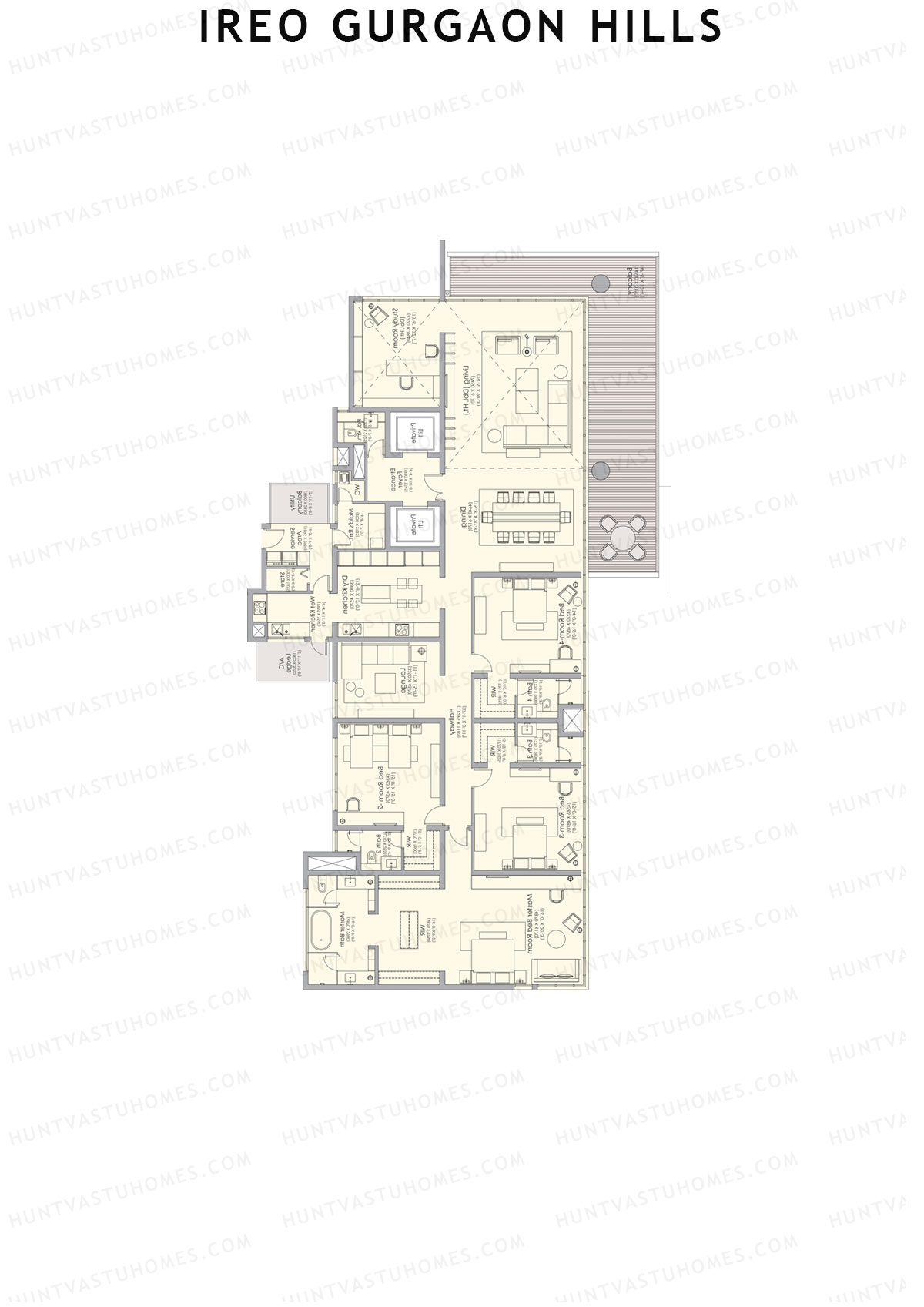 Ireo Gurgaon Hills Tower C Unit 2 Floor Plan
