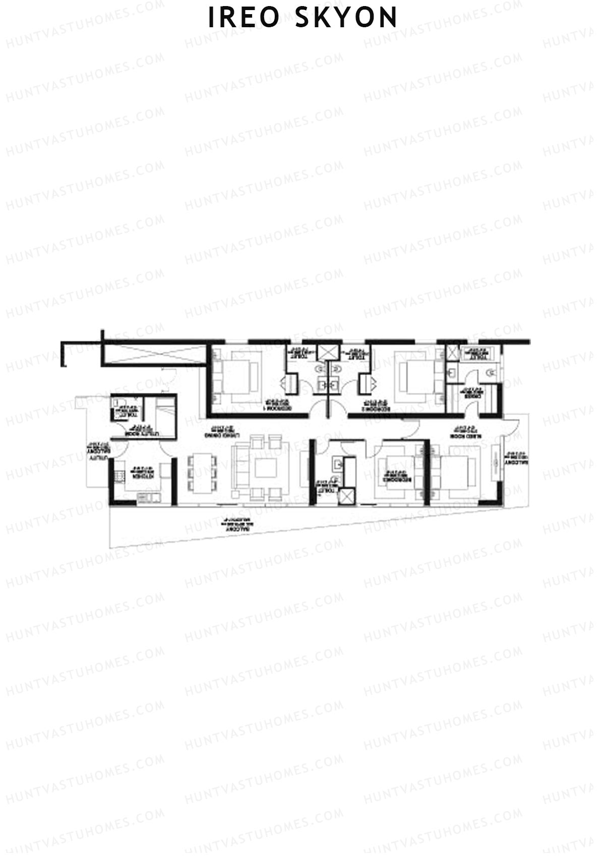 Ireo Skyon Block B Unit 2 (Type 4A) Floor Plan
