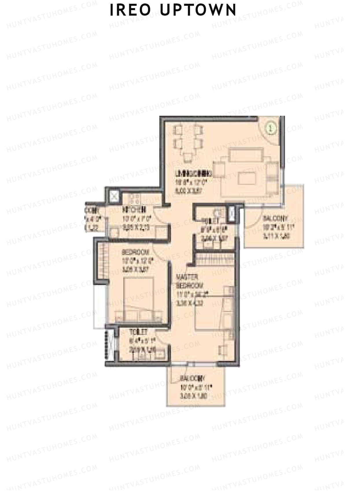 Ireo Uptown Tower A Unit 1 Floor Plan