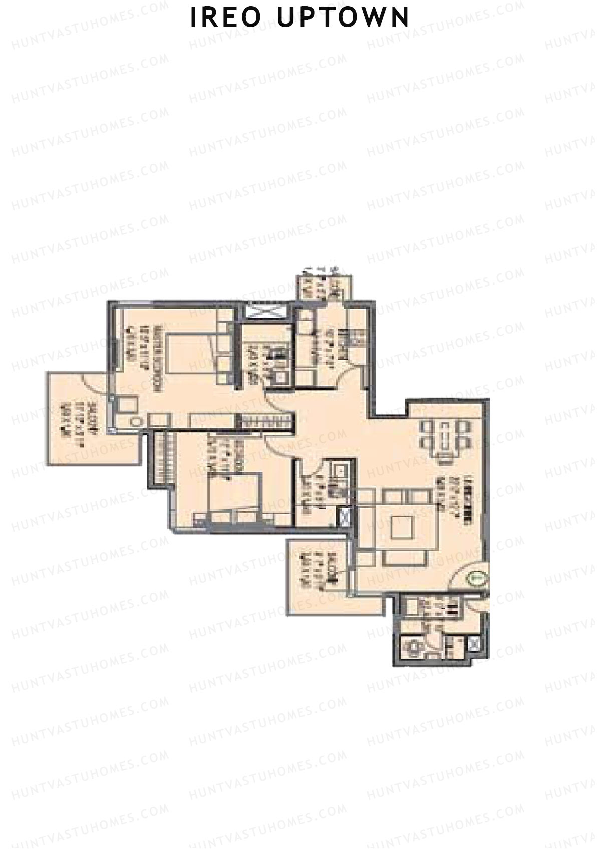 Ireo Uptown Tower B Unit 1 Floor Plan
