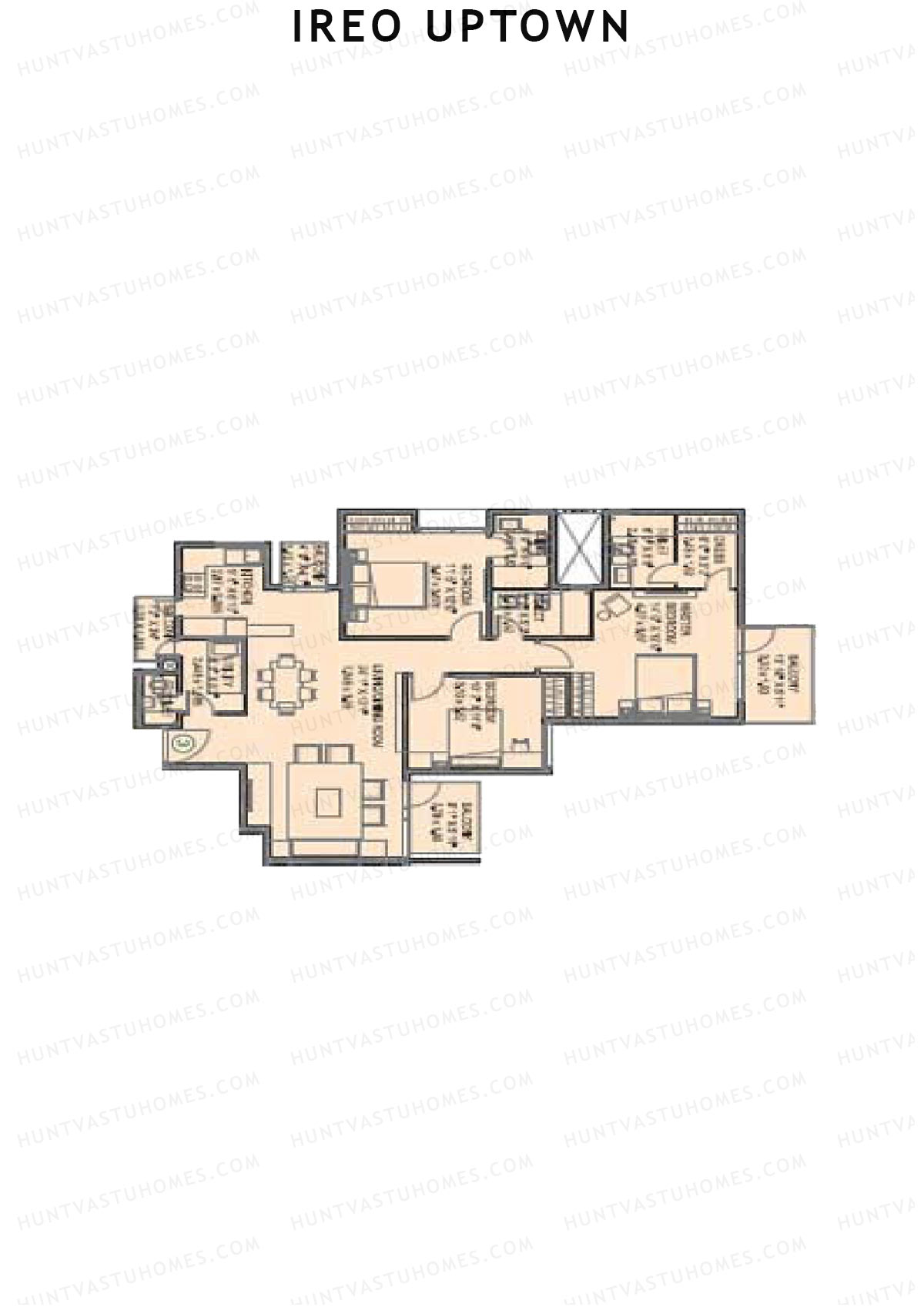 Ireo Uptown Tower B Unit 3 Floor Plan