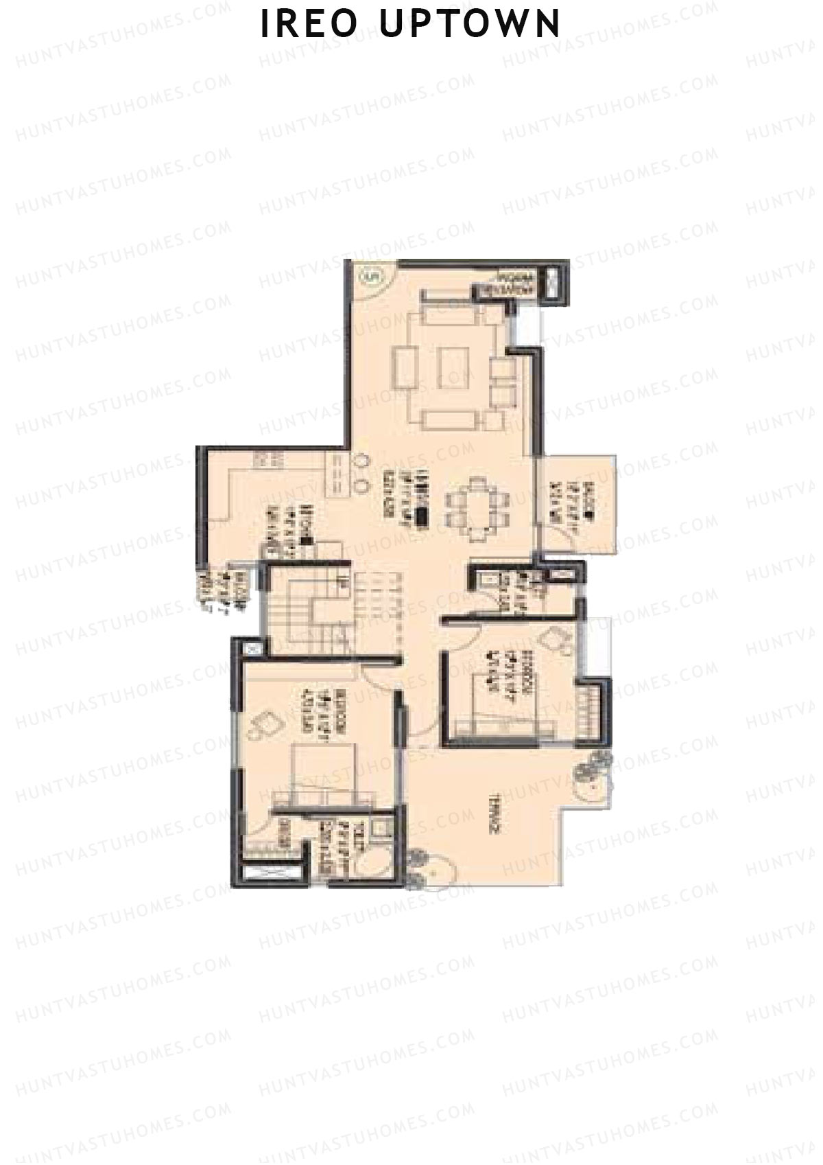 Ireo Uptown Tower B Unit 5 (Duplex ) Floor Plan