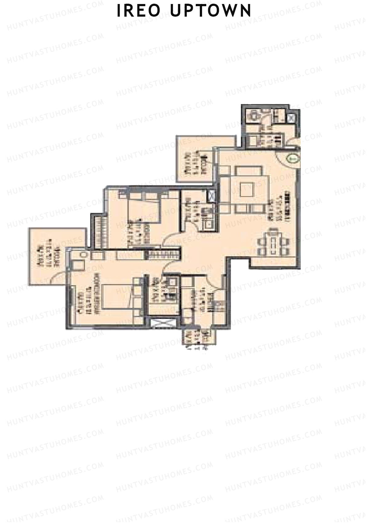 Ireo Uptown Tower B Unit 6 Floor Plan