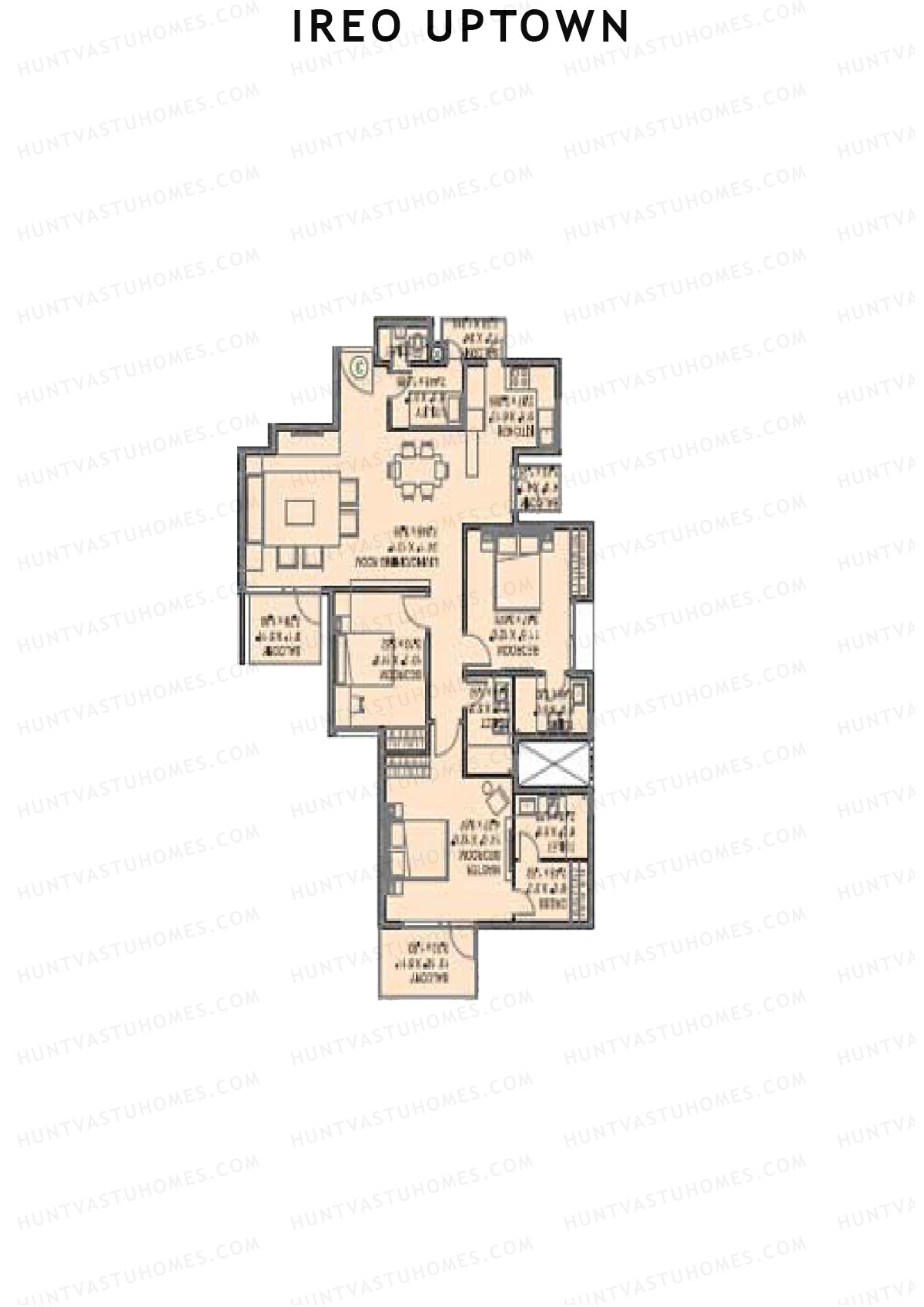 Ireo Uptown Tower C Unit 3 Floor Plan