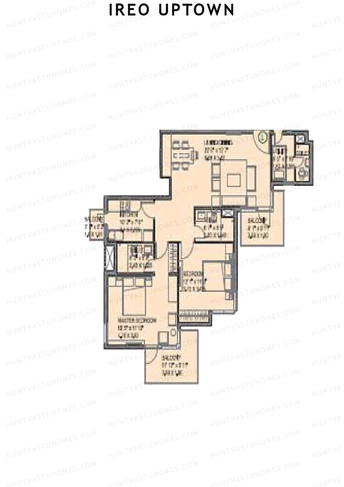 Ireo Uptown Tower D Unit 1 Floor Plan