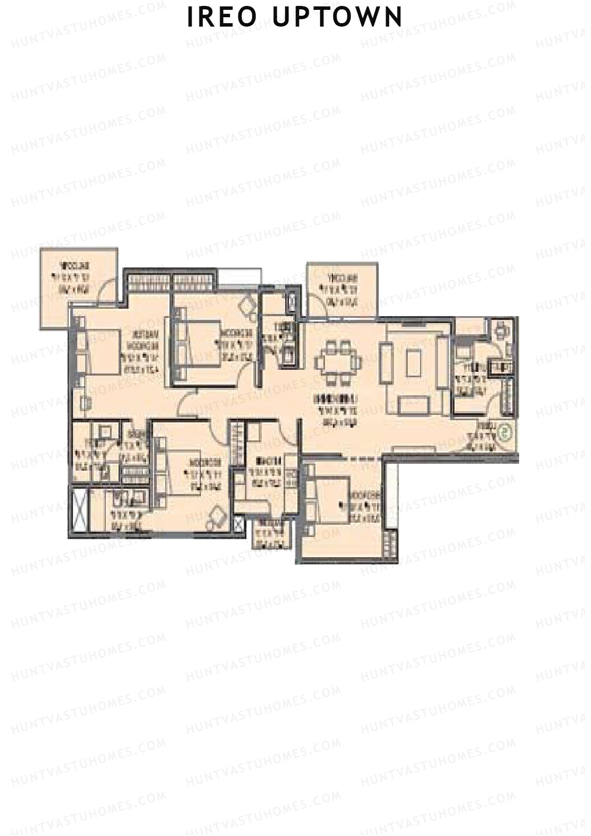 Ireo Uptown Tower D Unit 2 Floor Plan