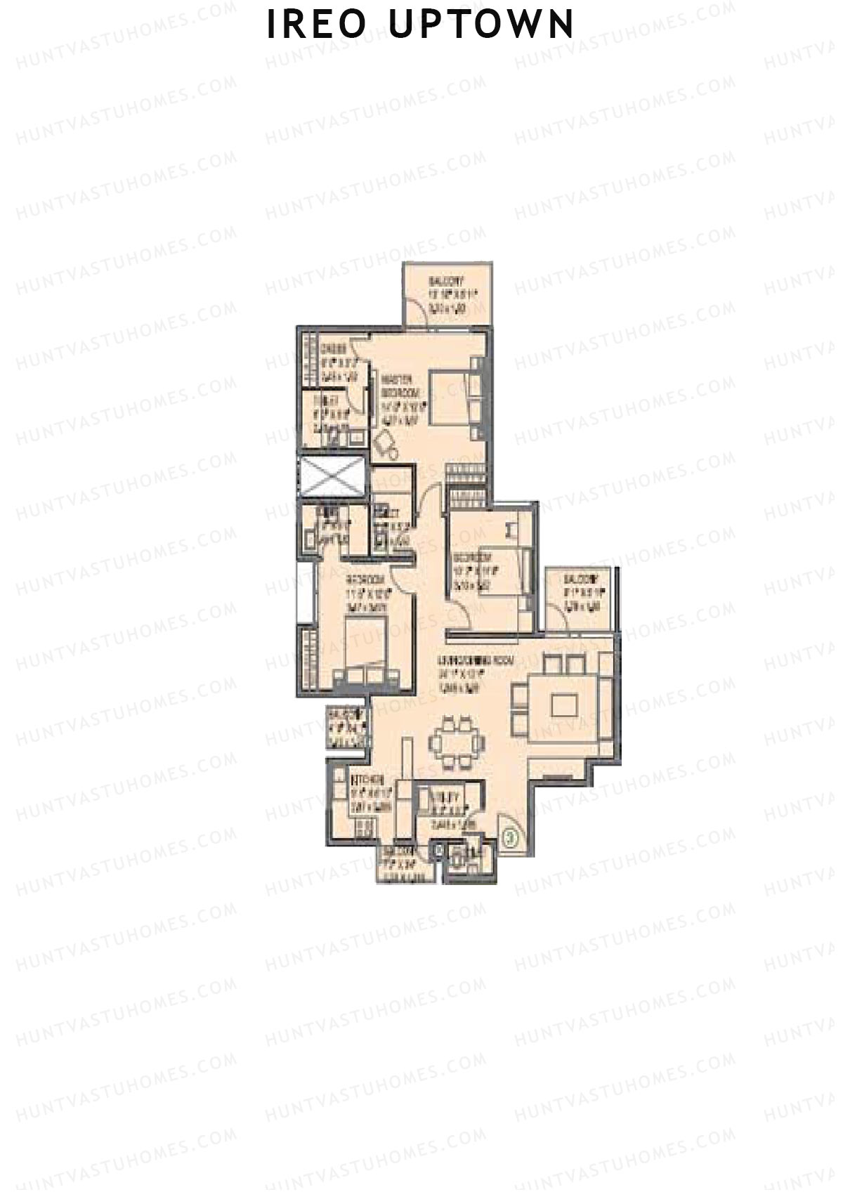 Ireo Uptown Tower D Unit 3 Floor Plan