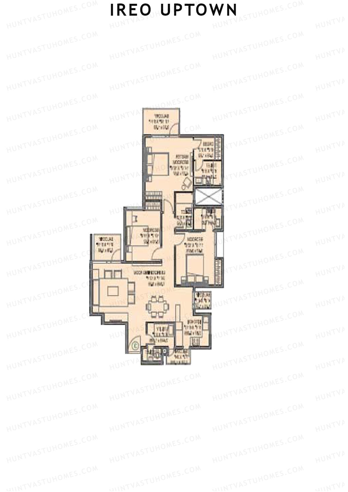 Ireo Uptown Tower D Unit 4 Floor Plan