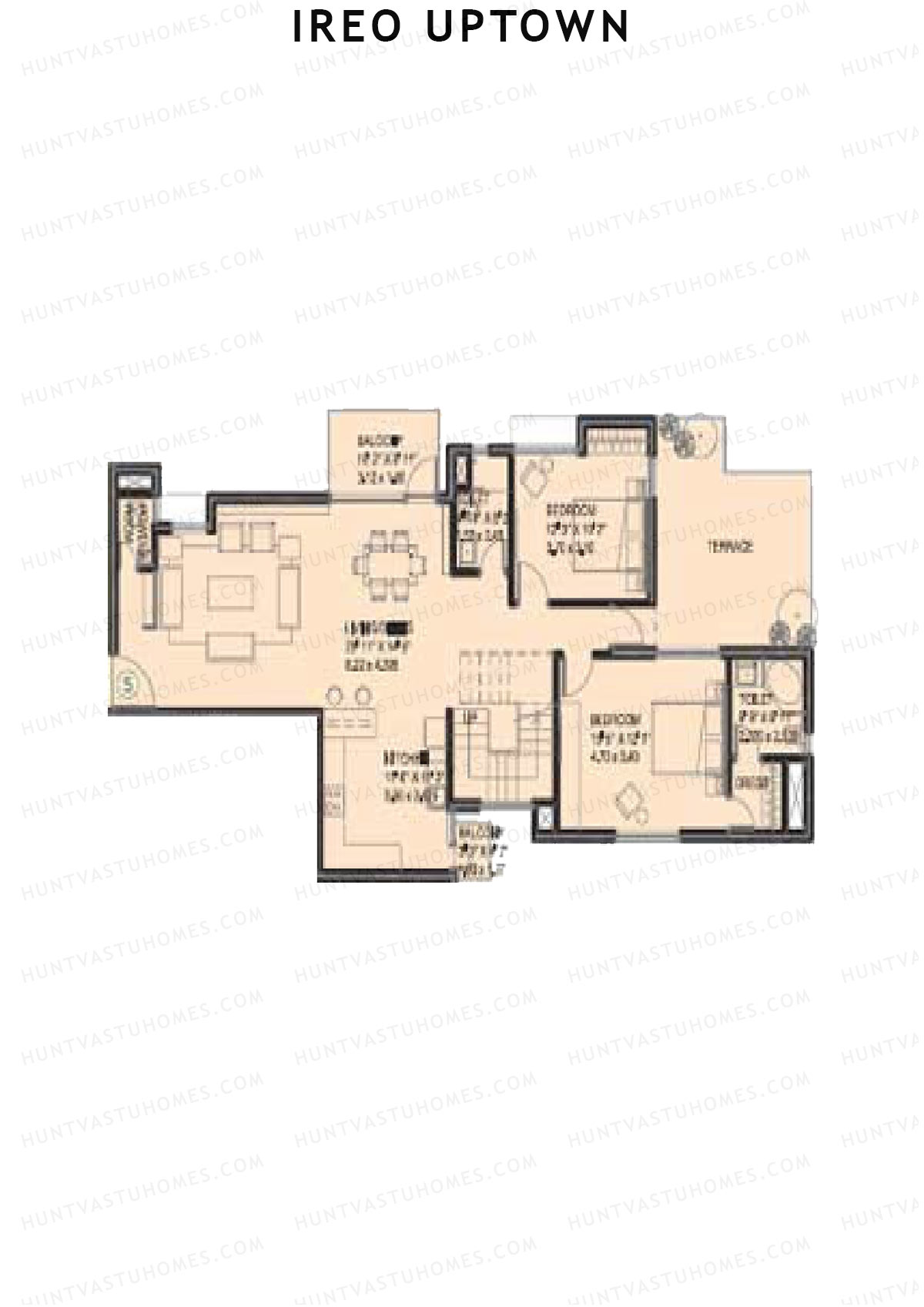 Ireo Uptown Tower D Unit 5 (Duplex ) Floor Plan