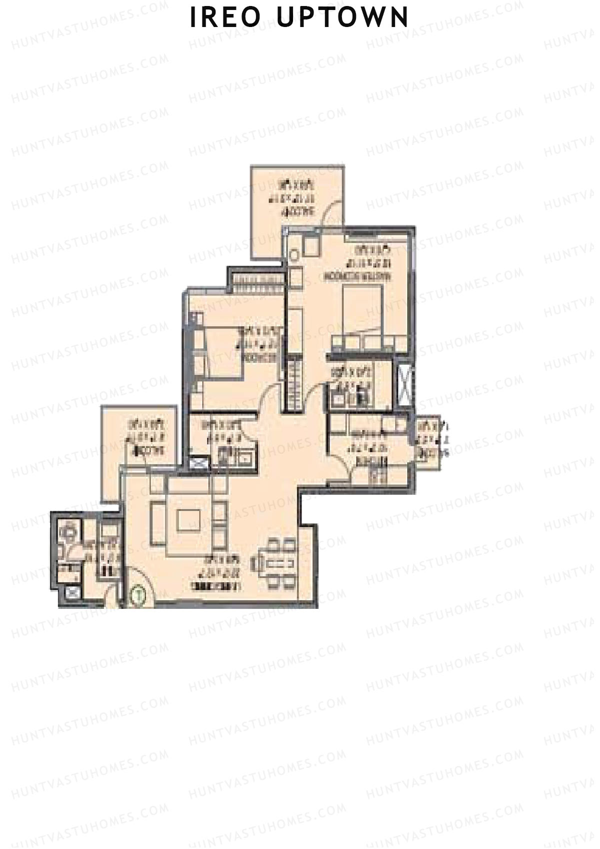 Ireo Uptown Tower E Unit 1 Floor Plan
