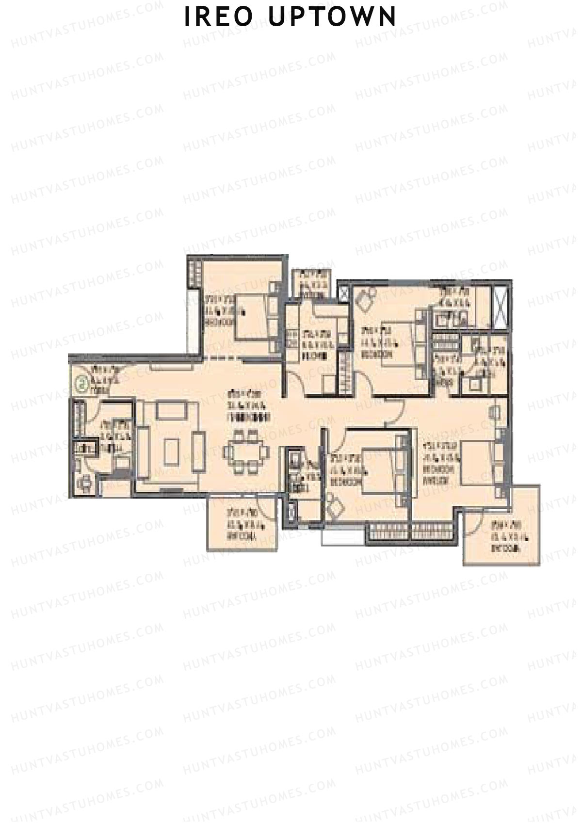 Ireo Uptown Tower E Unit 2 Floor Plan