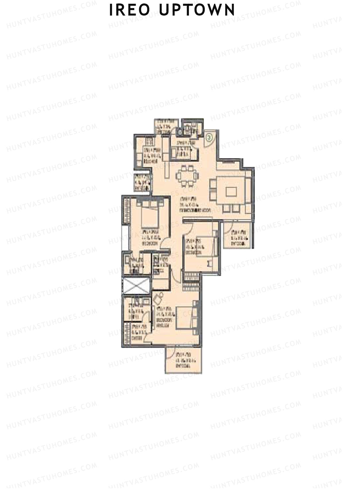 Ireo Uptown Tower E Unit 4 Floor Plan