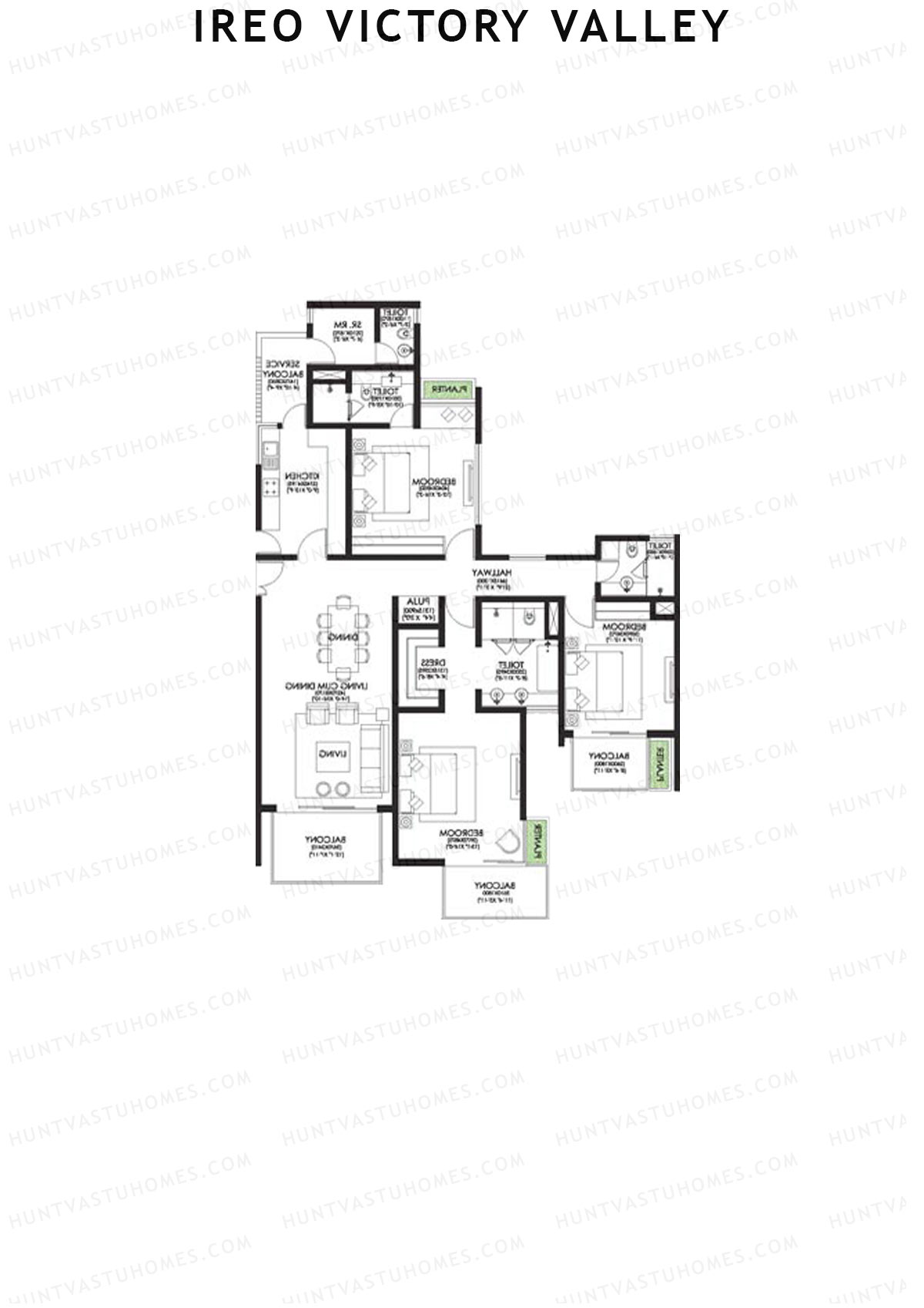 Ireo Victory Valley Tower D13 Unit 2 Floor Plan