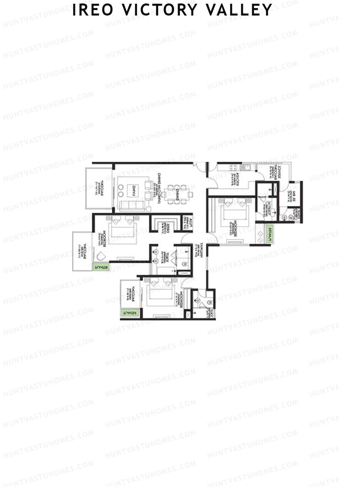 Ireo Victory Valley Tower D14 Unit 2 Floor Plan