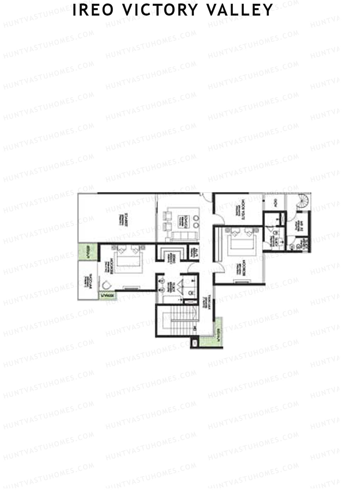 Ireo Victory Valley Tower D14 Unit 2 (Duplex) Floor Plan