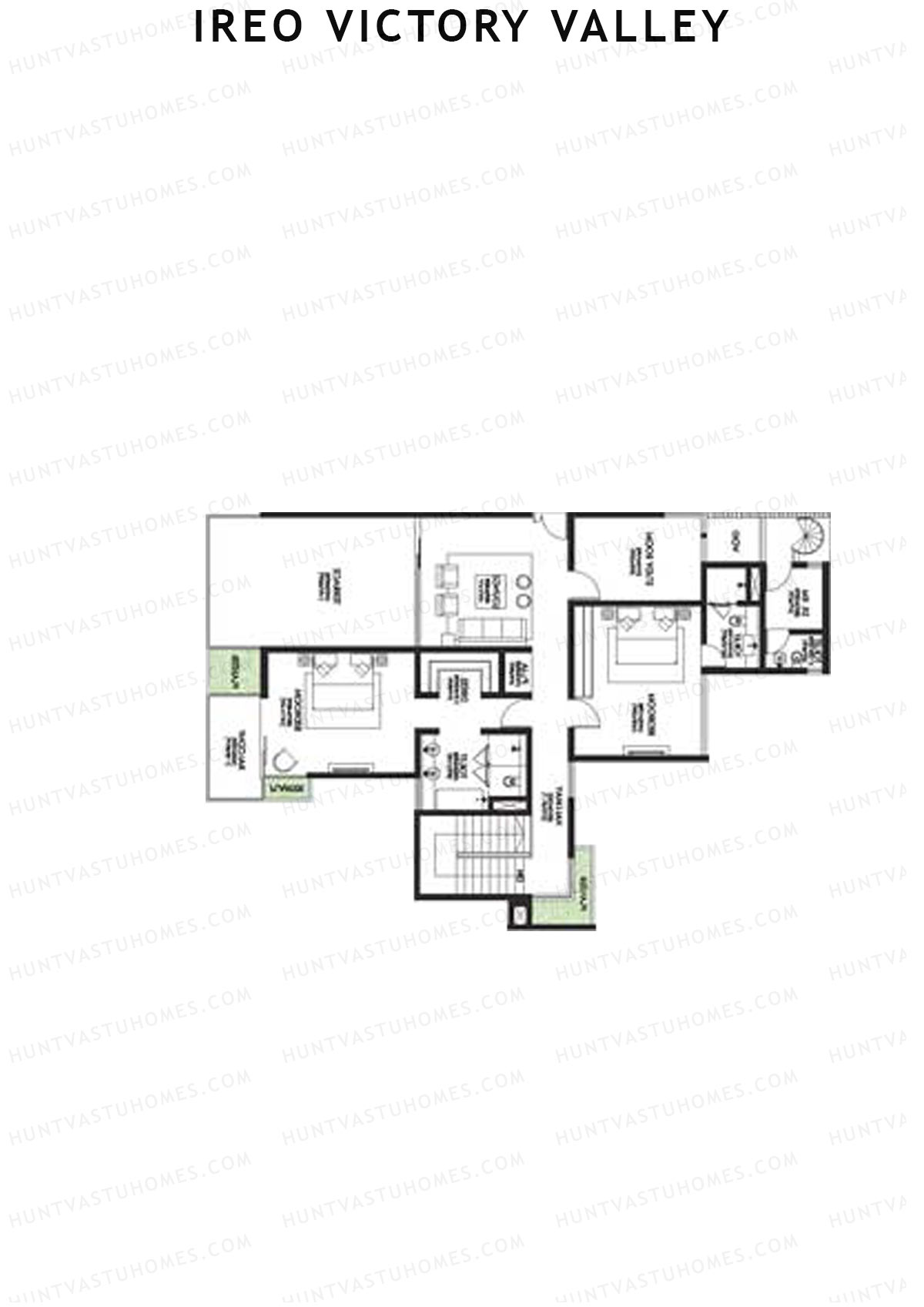 Ireo Victory Valley Tower D20 Unit 2 (Duplex ) Floor Plan