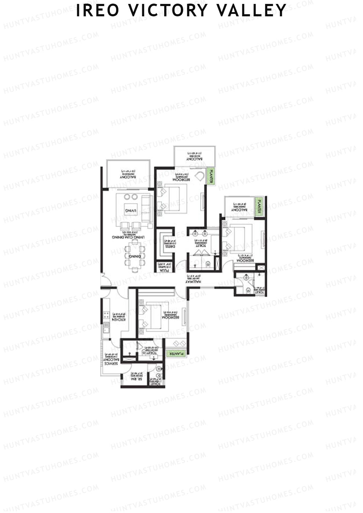Ireo Victory Valley Tower D23 Unit 1 Floor Plan