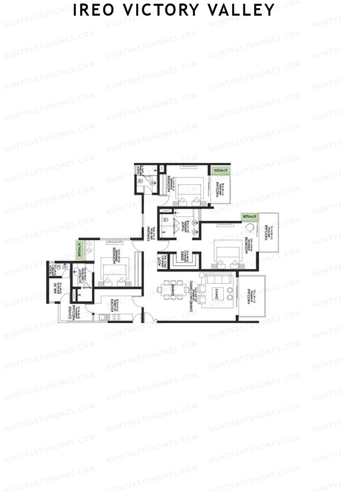 Ireo Victory Valley Tower D4 Unit 2 Floor Plan
