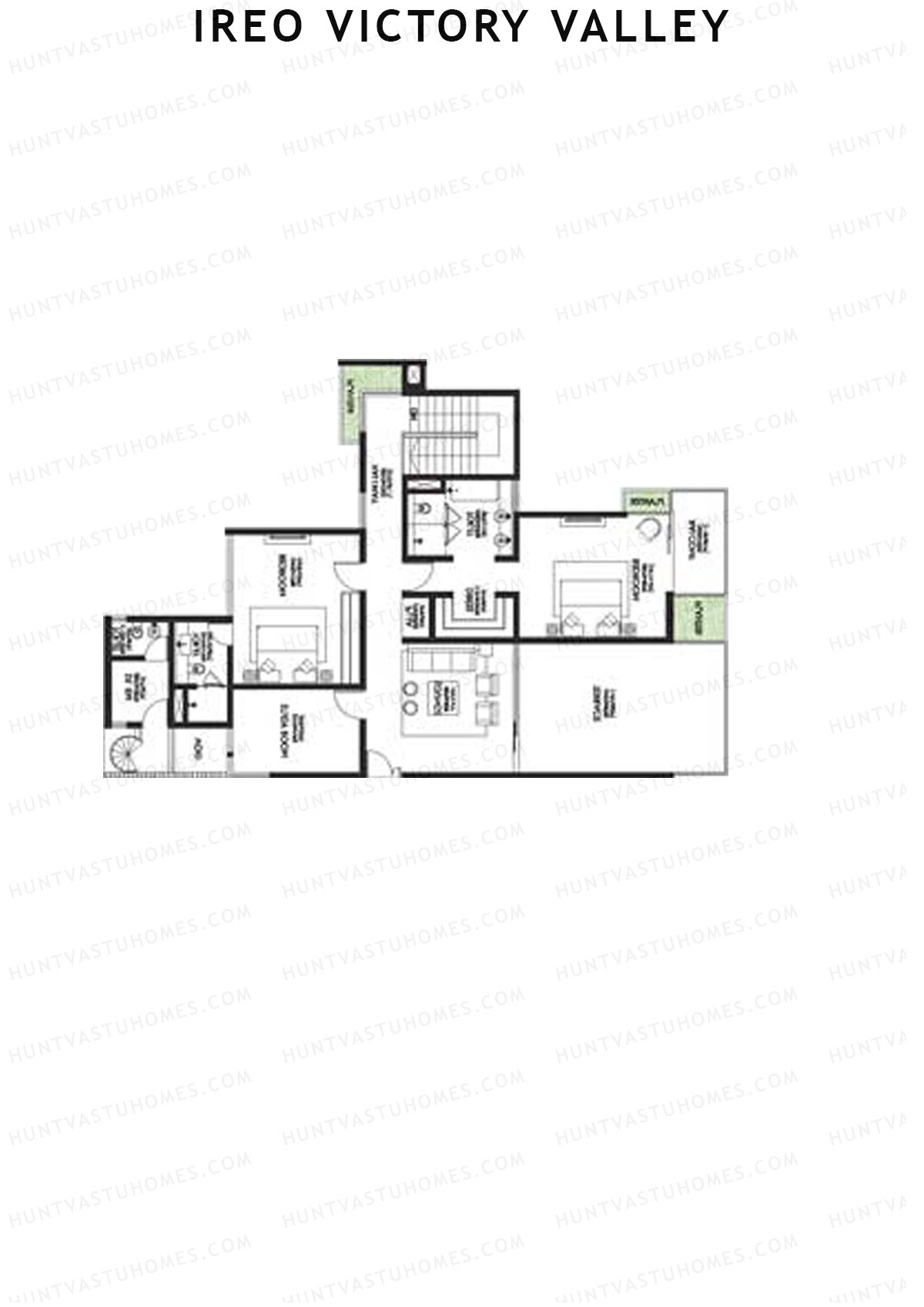 Ireo Victory Valley Tower D4 Unit 2 (Duplex) Floor Plan