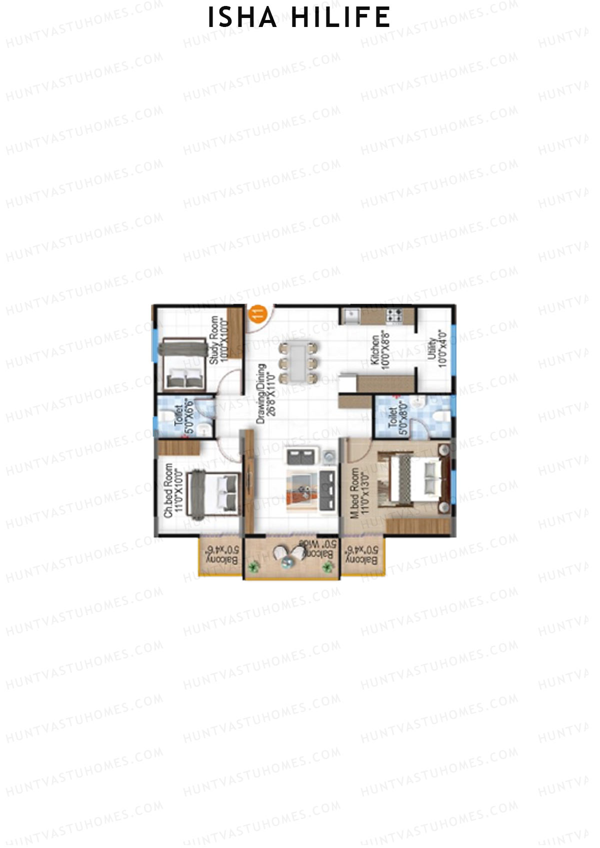 Isha HILife Block A Unit 13 Floor Plan