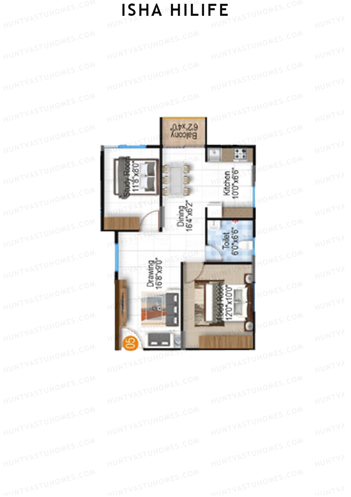 Isha HILife Block A Unit 5 Floor Plan
