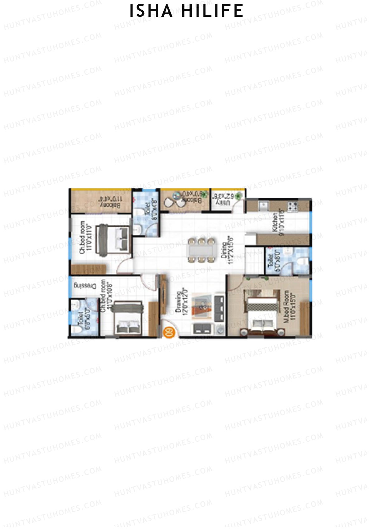 Isha HILife Block A Unit 9 Floor Plan