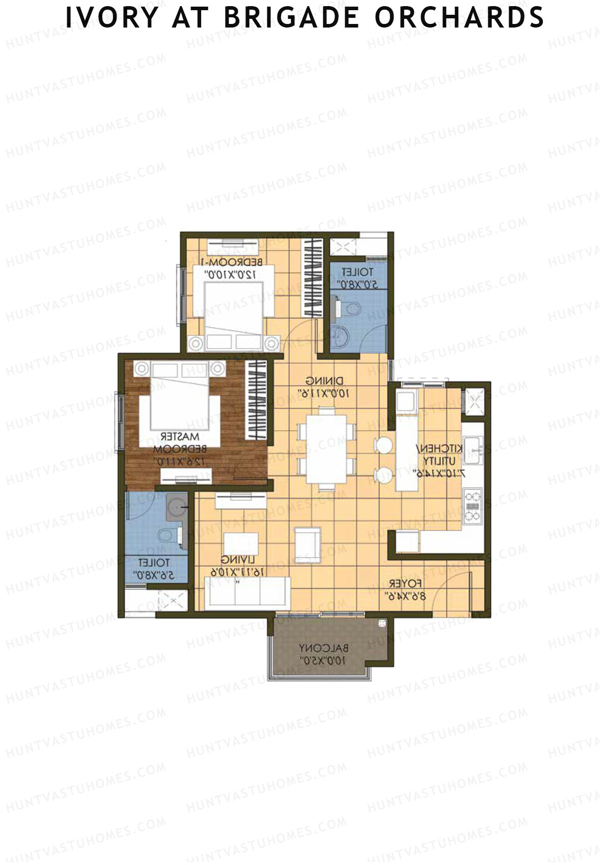 Ivory At Brigade Orchards Block A Unit 3 Floor Plan