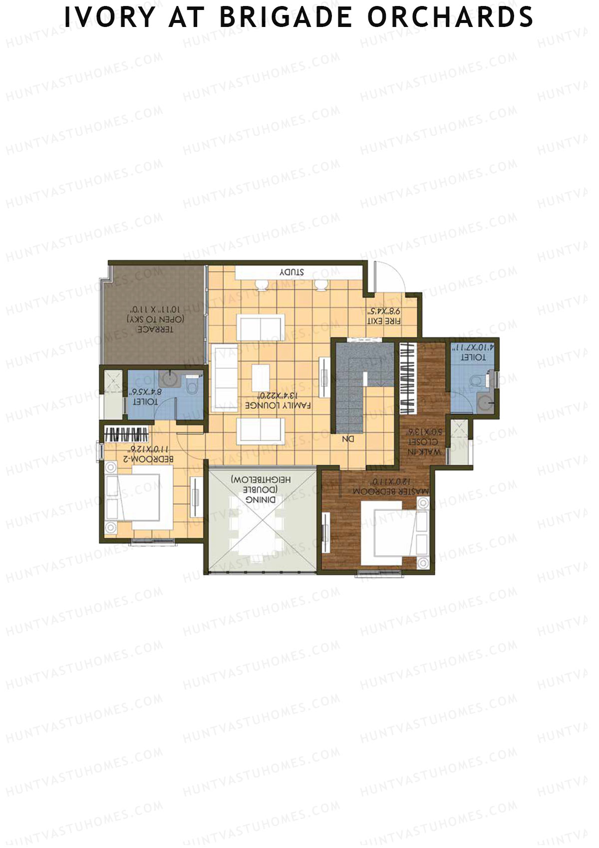 Ivory At Brigade Orchards Block C Unit 16 (Duplex ) Floor Plan