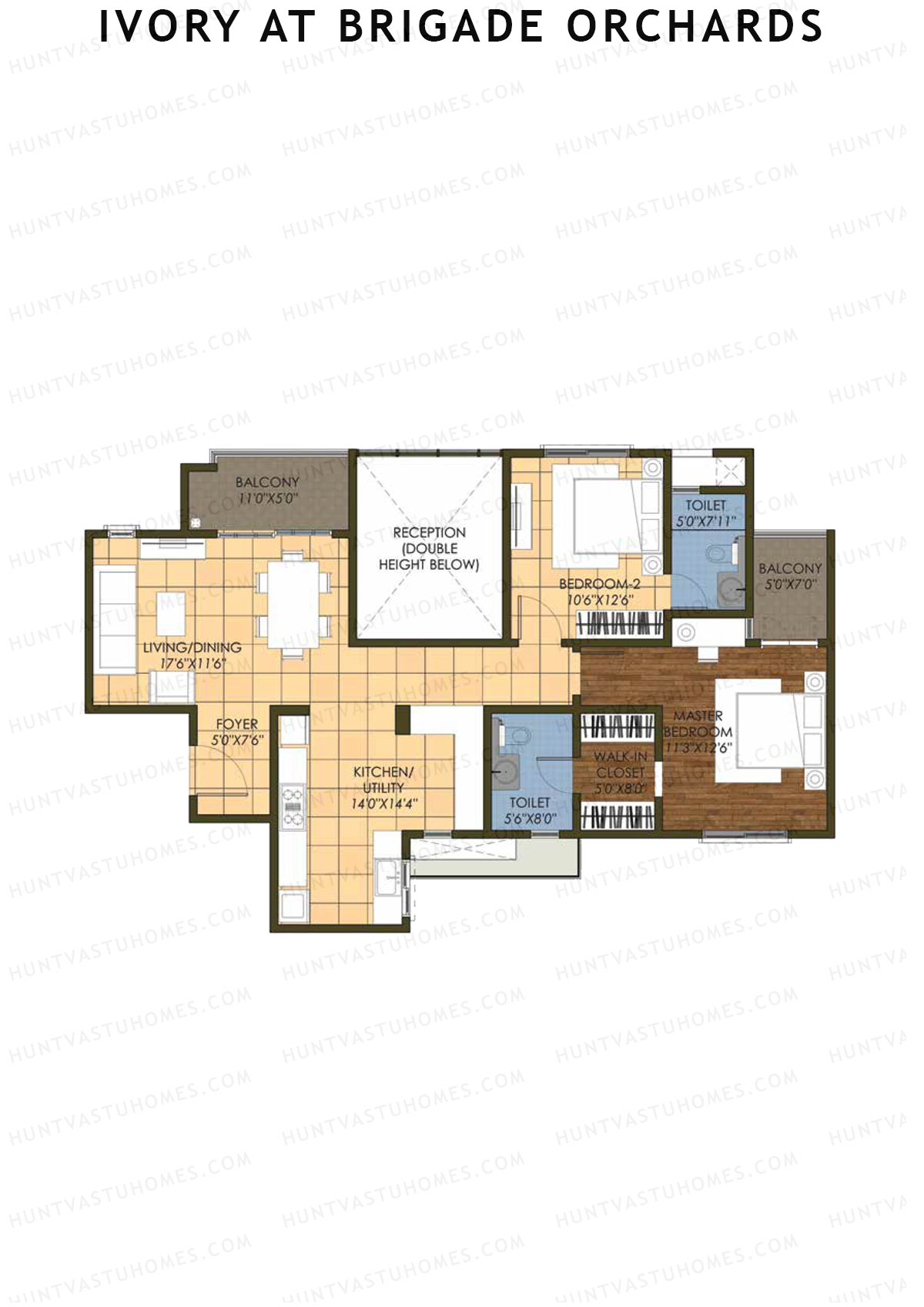 Ivory At Brigade Orchards Block C Unit 20 (Type 2) Floor Plan