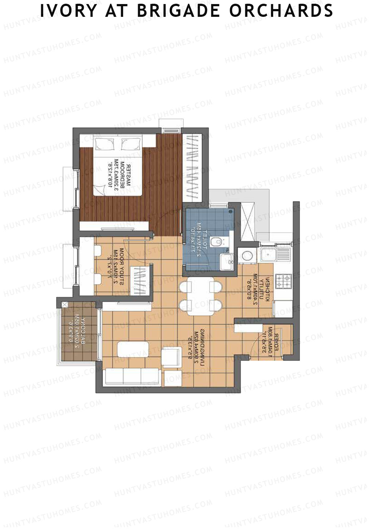 Ivory At Brigade Orchards Block J Unit 36 (Type 2) Floor Plan