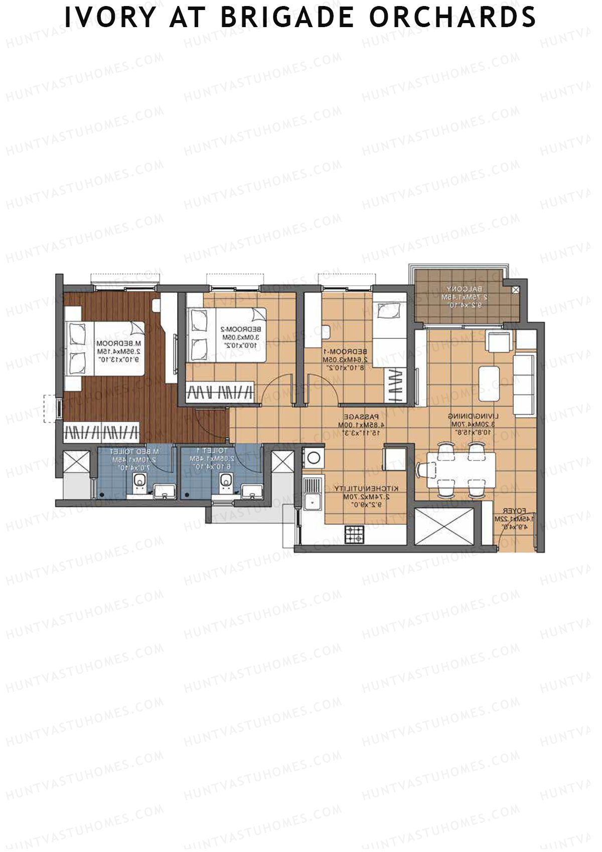Ivory At Brigade Orchards Block L Unit 57 Floor Plan