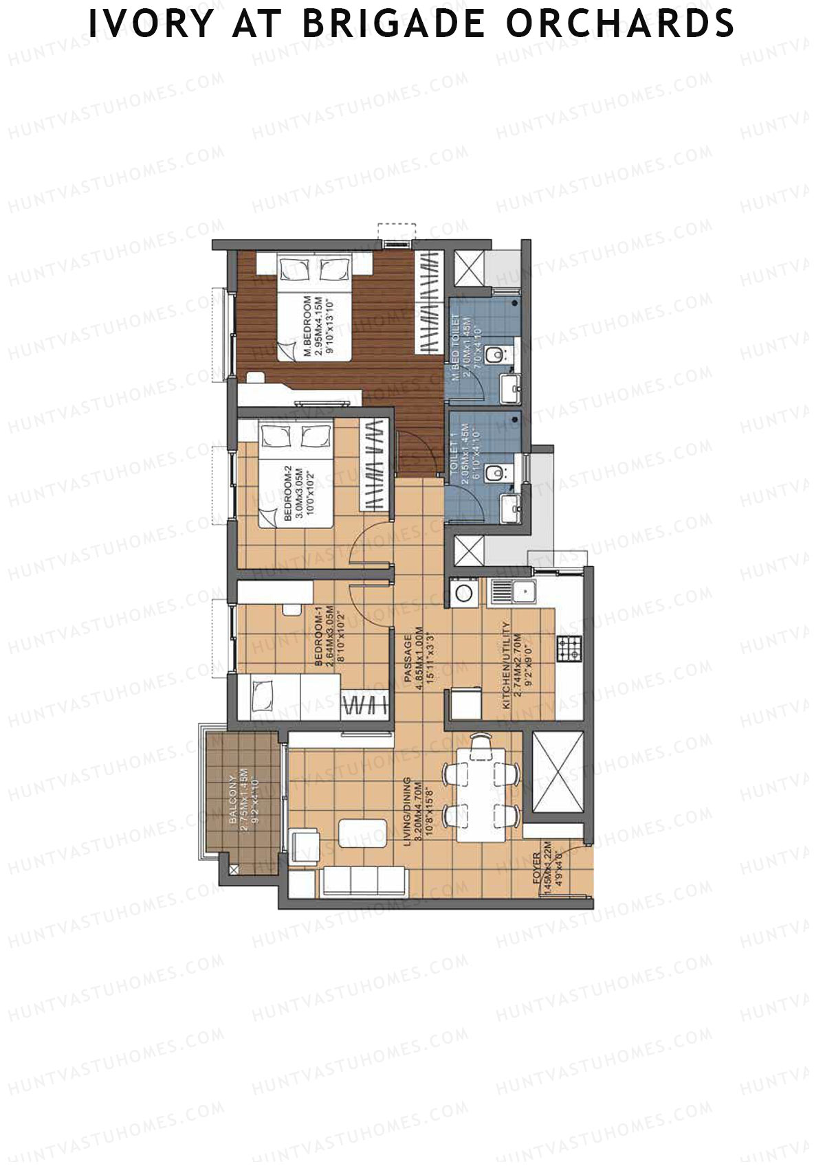 Ivory At Brigade Orchards Block L Unit 59 Floor Plan