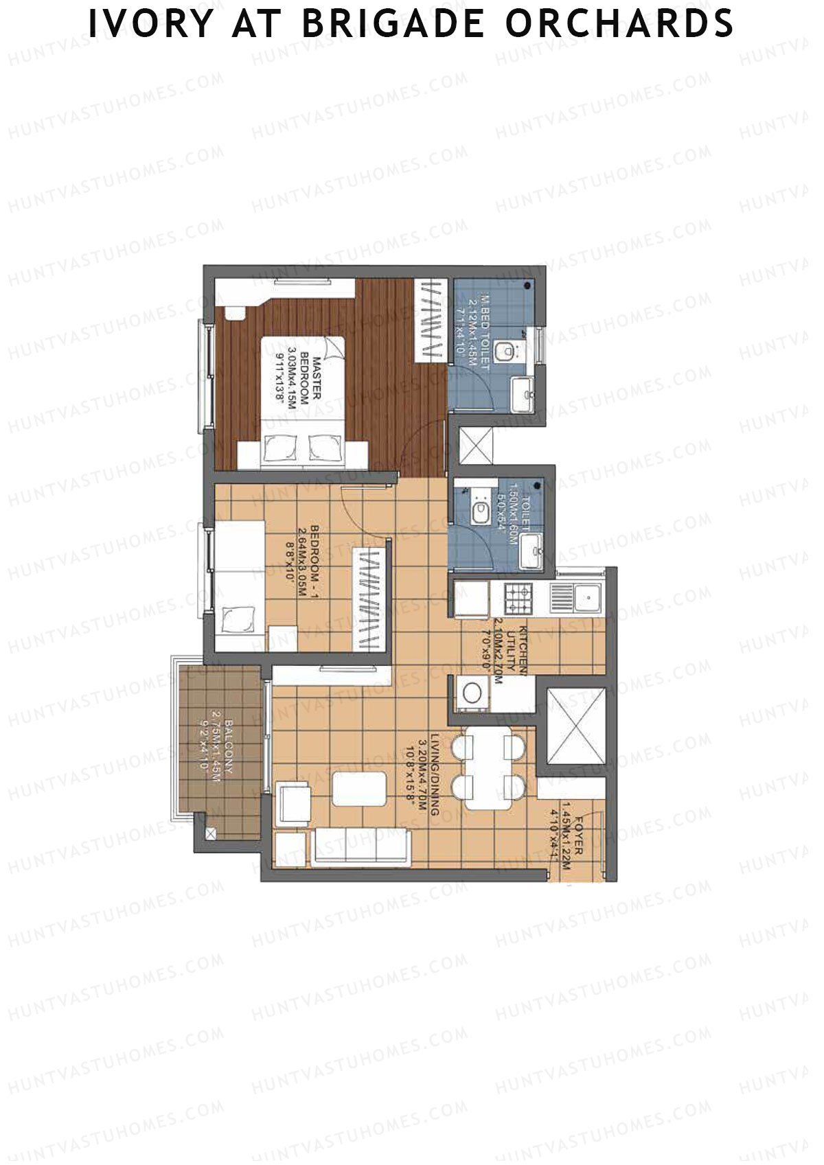 Ivory At Brigade Orchards Block L Unit 59 (Type 2) Floor Plan