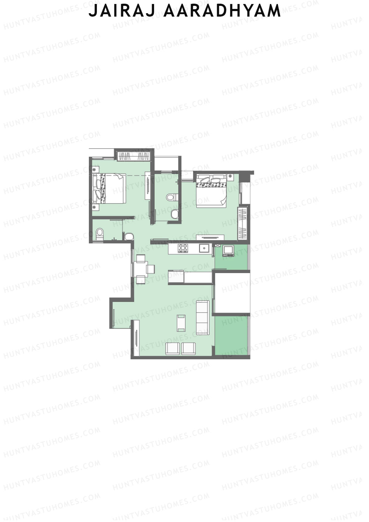 Jairaj Aaradhyam Tower S1 Unit 13 Floor Plan