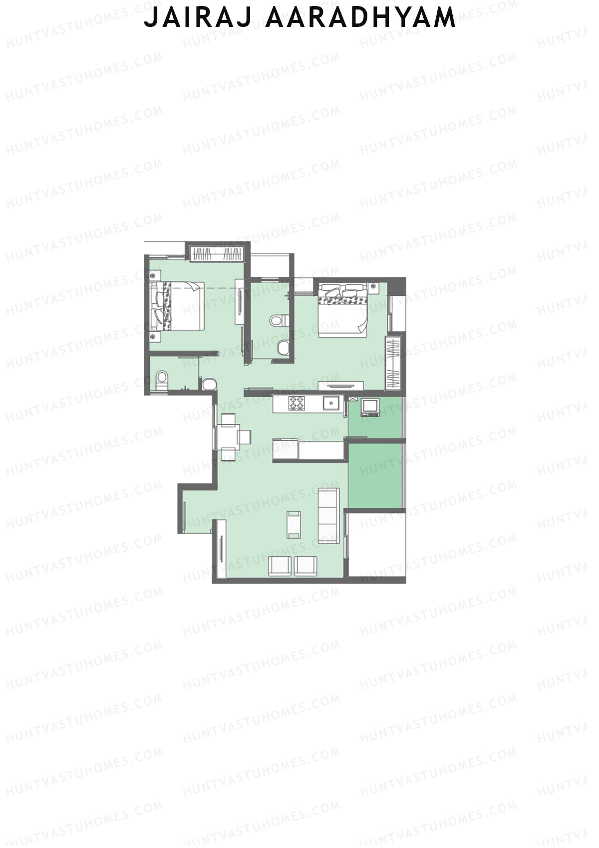 Jairaj Aaradhyam Tower S1 Unit 13 Floor Plan