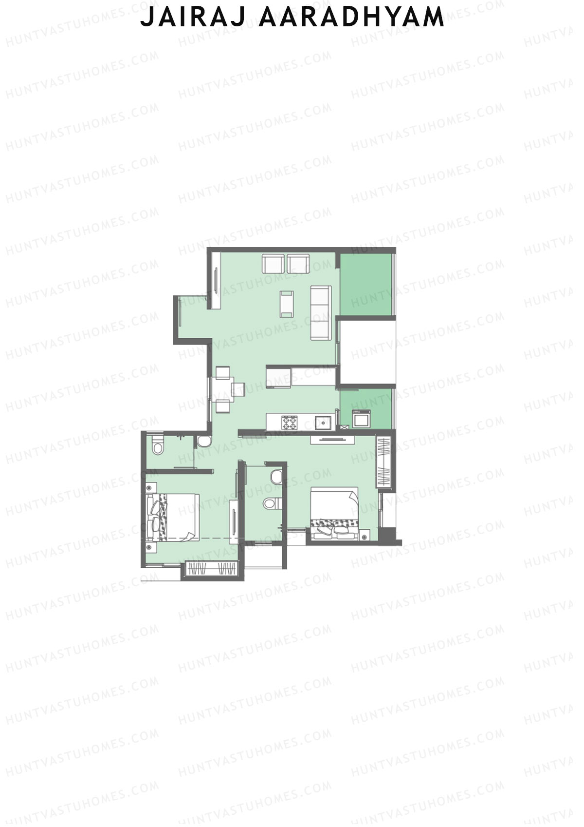 Jairaj Aaradhyam Tower S1 Unit 14 Floor Plan