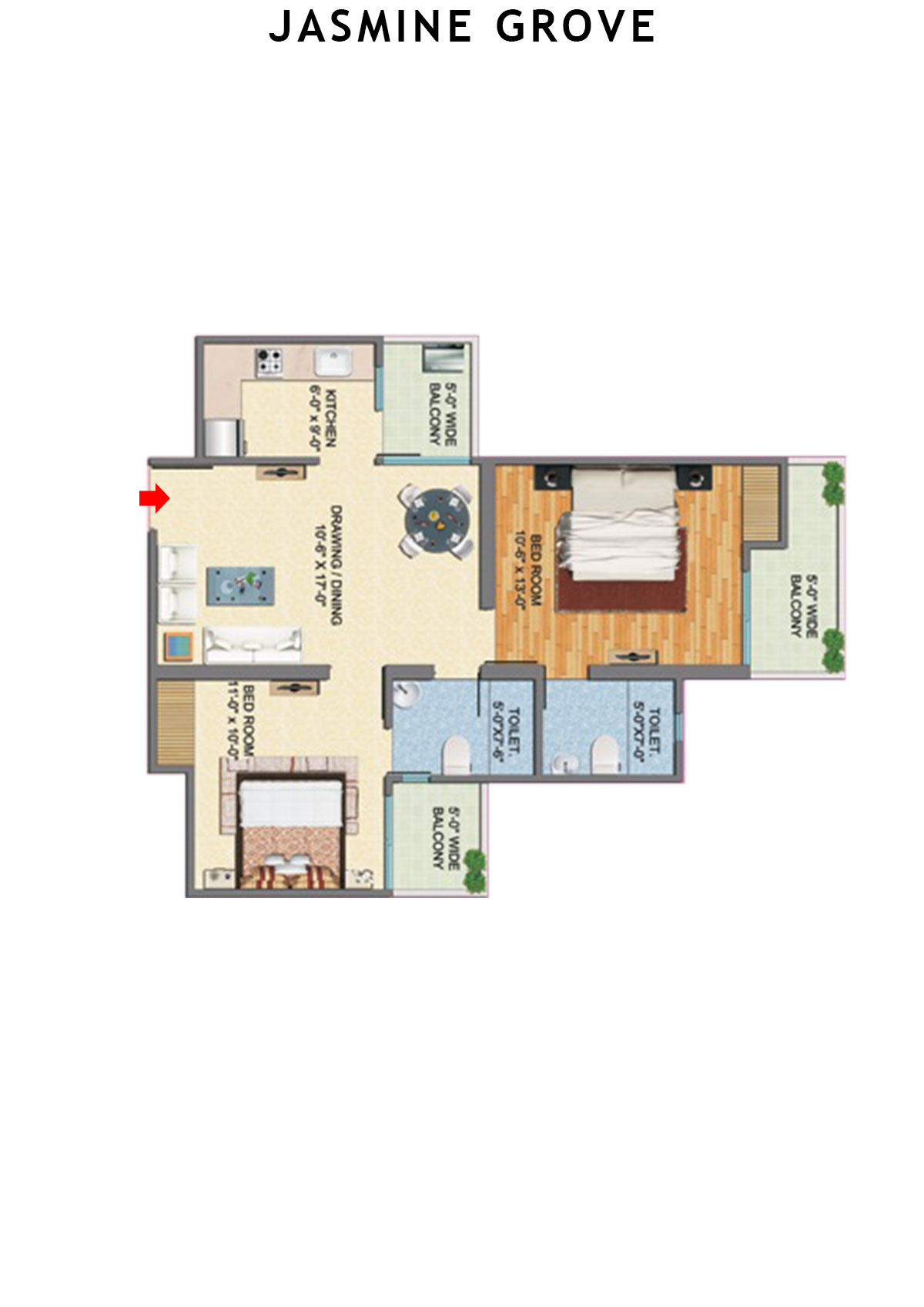 Jasmine Grove Hazel 1 Unit 8 Floor Plan