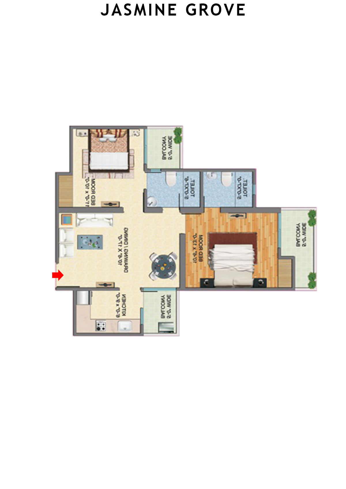 Jasmine Grove Hazel 2 Unit 11 Floor Plan