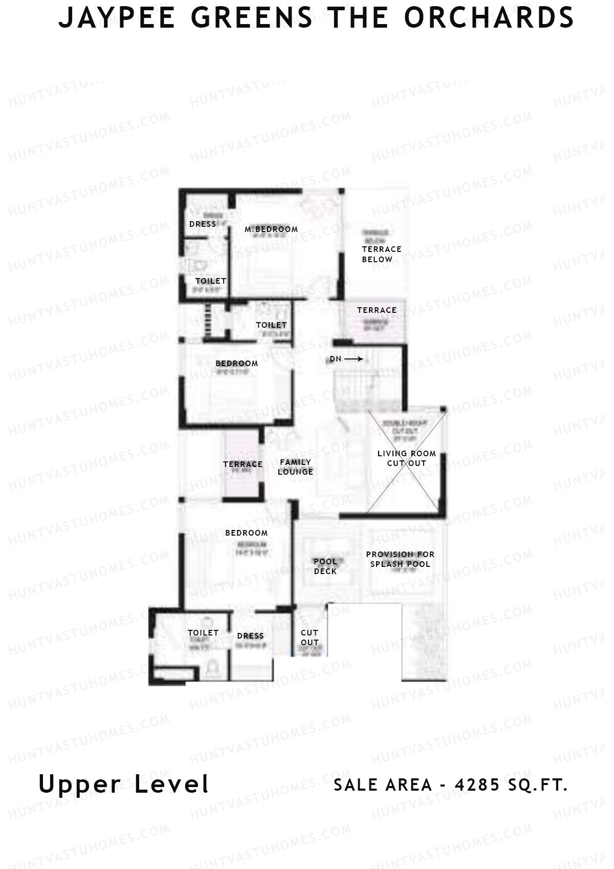 Jaypee Greens The Orchards Tower B4 Unit 2 Floor Plan