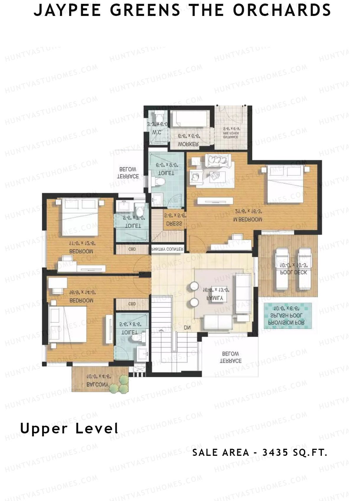 Jaypee Greens The Orchards Tower A1 Unit 1 Floor Plan
