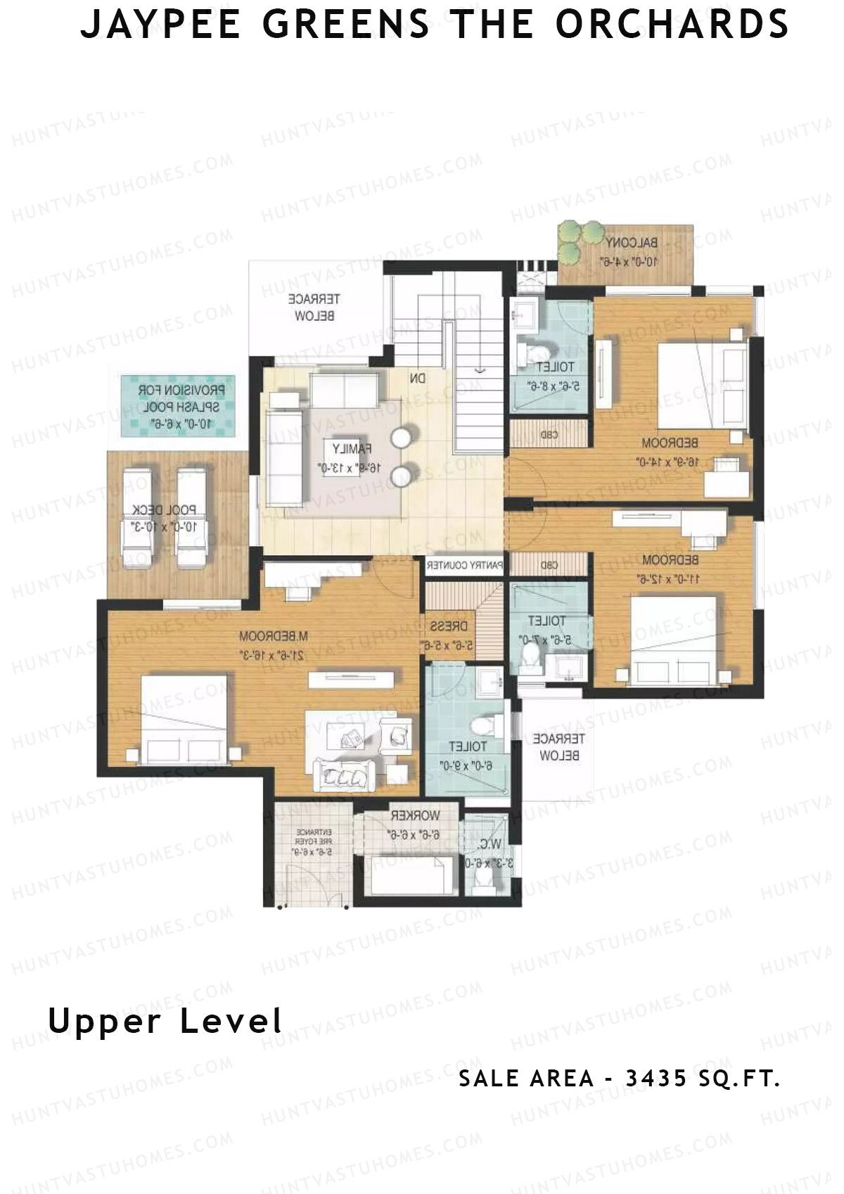 Jaypee Greens The Orchards Tower A1 Unit 3, 7 Floor Plan